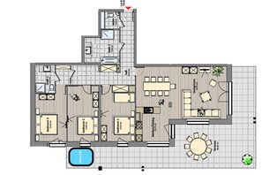 Floor plan - Alps Retreat w/ Hot Tub (Abondance)