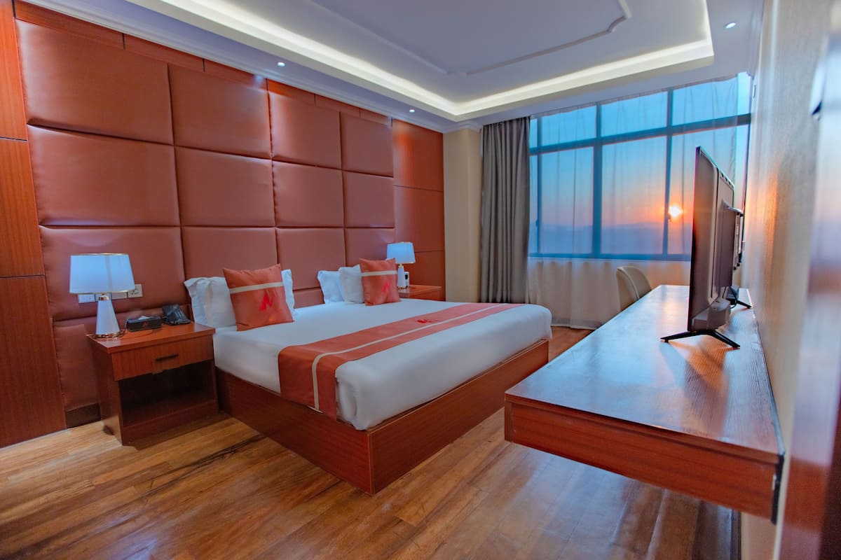 1 Schlafzimmer, hochwertige Bettwaren, Minibar, kostenloses WLAN