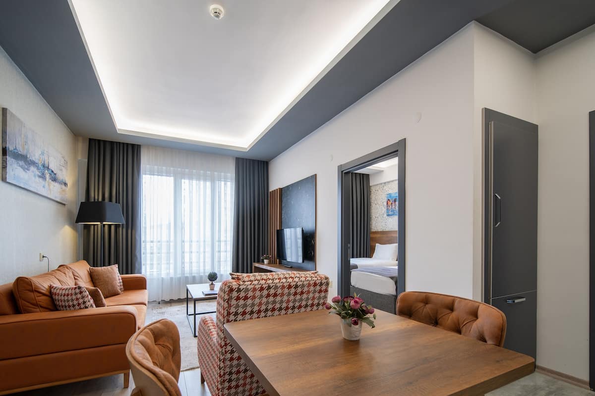 Eenvoudige suite | 1 slaapkamer, lakens van Egyptisch katoen, luxe beddengoed