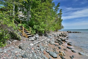 On the beach, beach towels