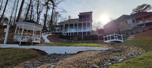 Exterior - Luxurious Oasis over Lake Lanier Islands & Margaritaville! Hot Tub! Boat Dock! (Buford)