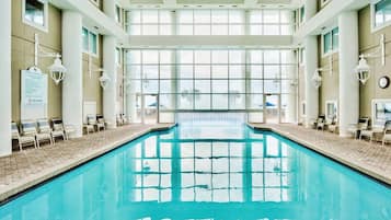 Indoor pool, a heated pool