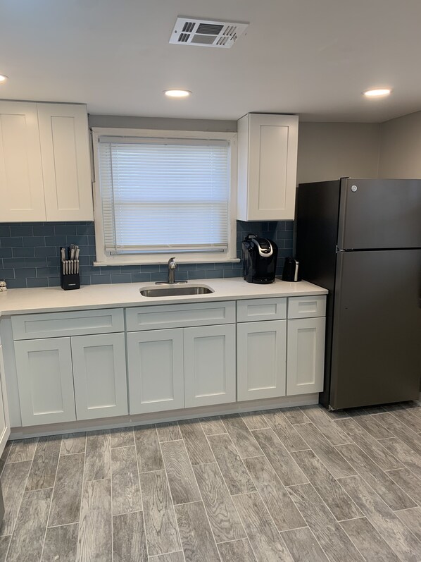 Private kitchen - Two bedroom private home less than 1 block away from the beach (Seaside Park)