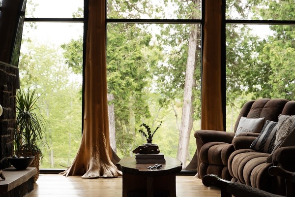 Waterfront view from living room