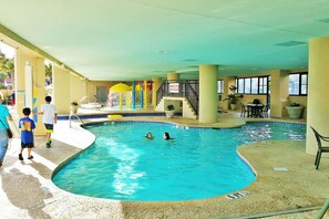 Indoor pool, a heated pool