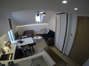 Design Duplex | Living area | 42-cm LCD TV with cable channels, TV - Lux Squere Apartments (Budva)