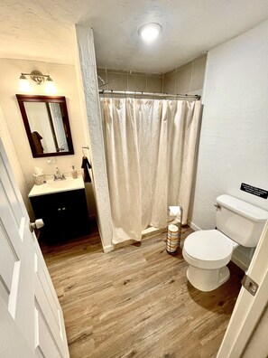 Bathtub, hair dryer, towels, soap - Perfect, fully furnished 1-bed condo  (Black Canyon City)