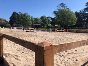 Sports court - Charming converted country stable located on a 120 acre horse property (Moss Vale)