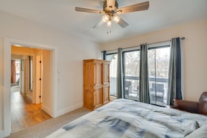 2 bedrooms, iron/ironing board, travel crib, free WiFi