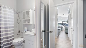Combined shower/bathtub, hair dryer, towels, shampoo - Pet Friendly | Remodeled | Private Backyard | FLPCB37 (Panama City Beach)