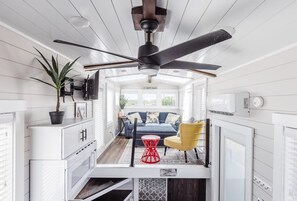 Interior - Stargazing Deck + Hot Tub • Zion’s Tiny Getaway (Apple Valley)