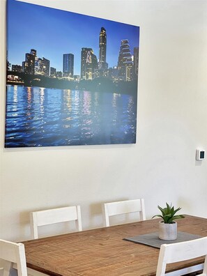 Dining - Luxury Downtown Condo - Upstairs Firepit! In The Hot Middle of All The Action!   (Austin)