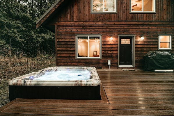 Baignoire à remous privée