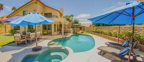 A heated pool