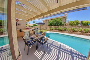 A heated pool