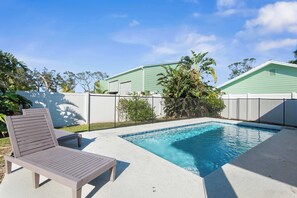 Pool - 3BR Coastal Home + Heated Pool, Golf Cart & Bikes (Palm Coast)