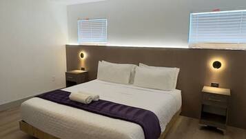 Desk, iron/ironing board, travel crib, WiFi (free)
