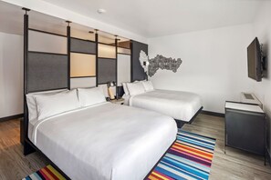 Hypoallergeen beddengoed, een kluis op de kamer, een bureau