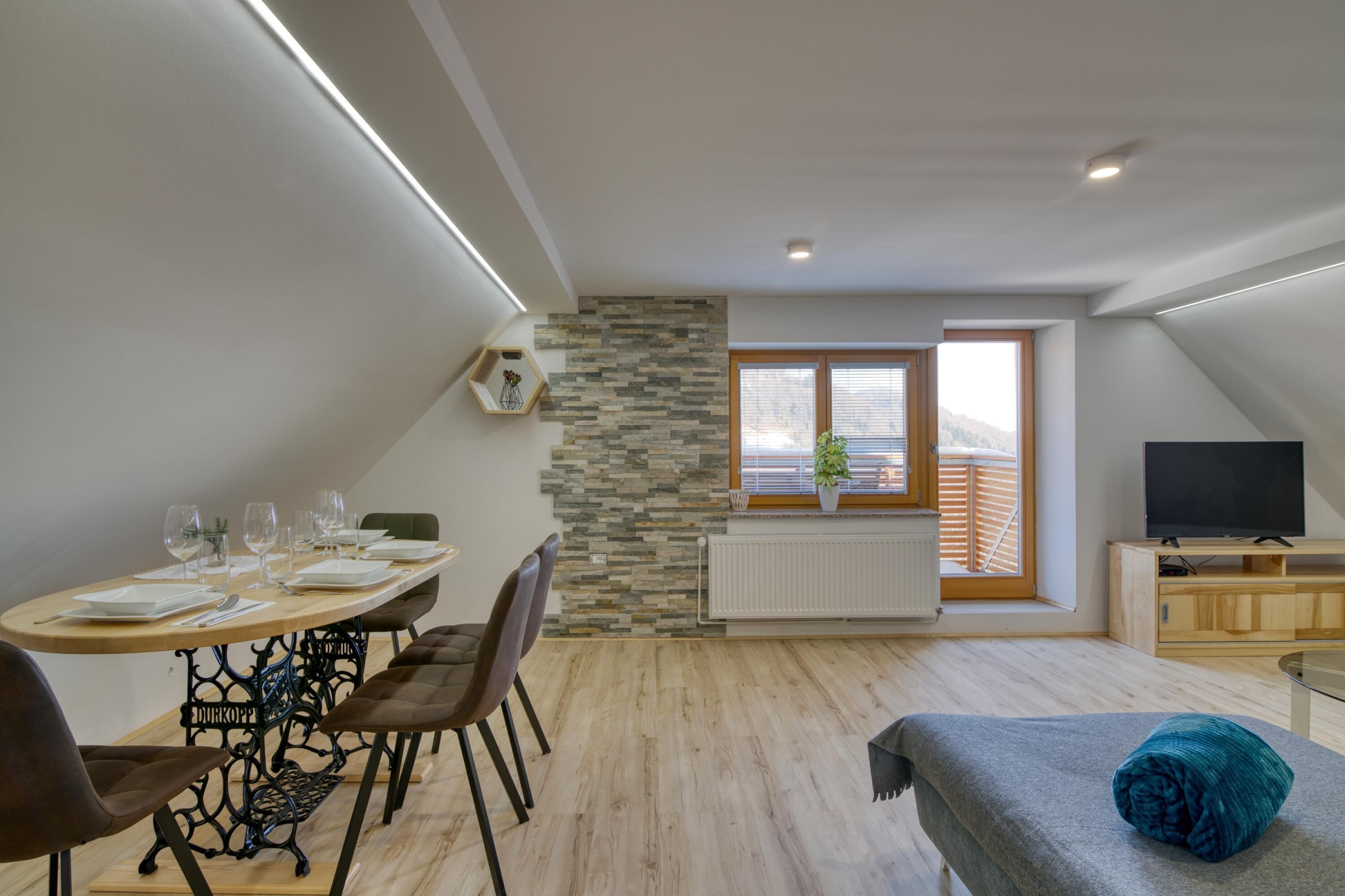 บ้านพักสำหรับครอบครัว, หลายห้องนอน, ติดภูเขา (Farmhouse Raspberry Pool&Wellness) | ร้านอาหาร