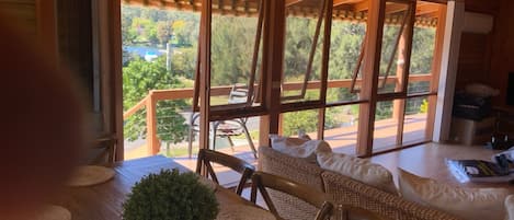 Blick von der Unterkunft