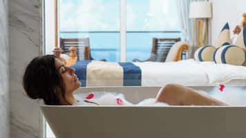 Deluxe Room, Sea View | Premium bedding, down comforters, Tempur-Pedic beds, minibar