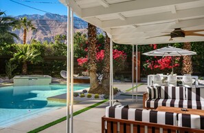 A heated pool