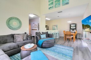 Townhome, 4 Bedrooms | Living area | Flat-screen TV