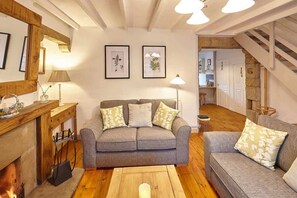 Flachbildfernseher, Kamin