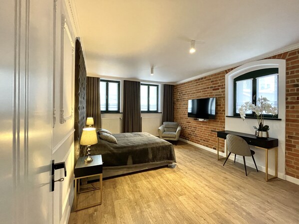 Design Apartment | 1 bedroom, iron/ironing board, free WiFi, bed sheets - Miodowa Faktoria 4 (Torun)