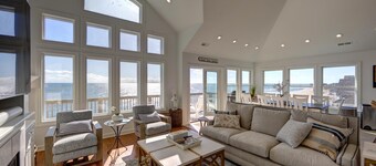 8BR Oceanfront in OBX w HotTub, Elevator & Theater Room!
