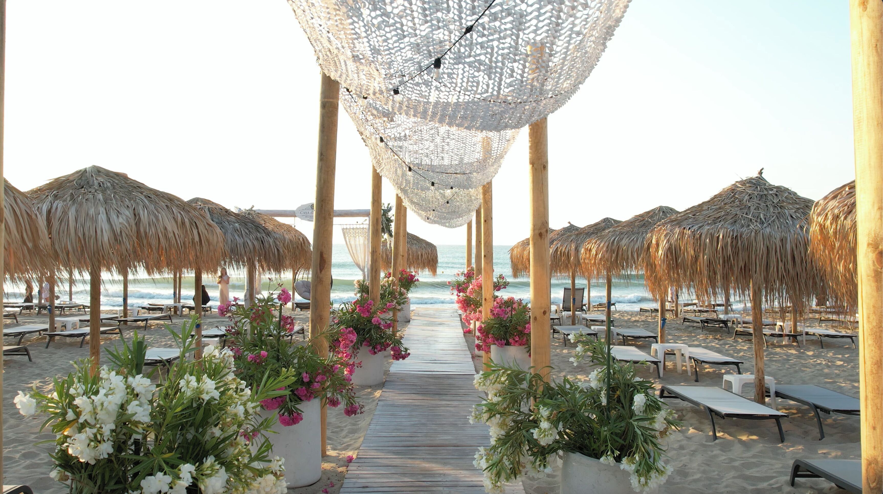 Private beach, sun loungers, beach umbrellas, beach bar