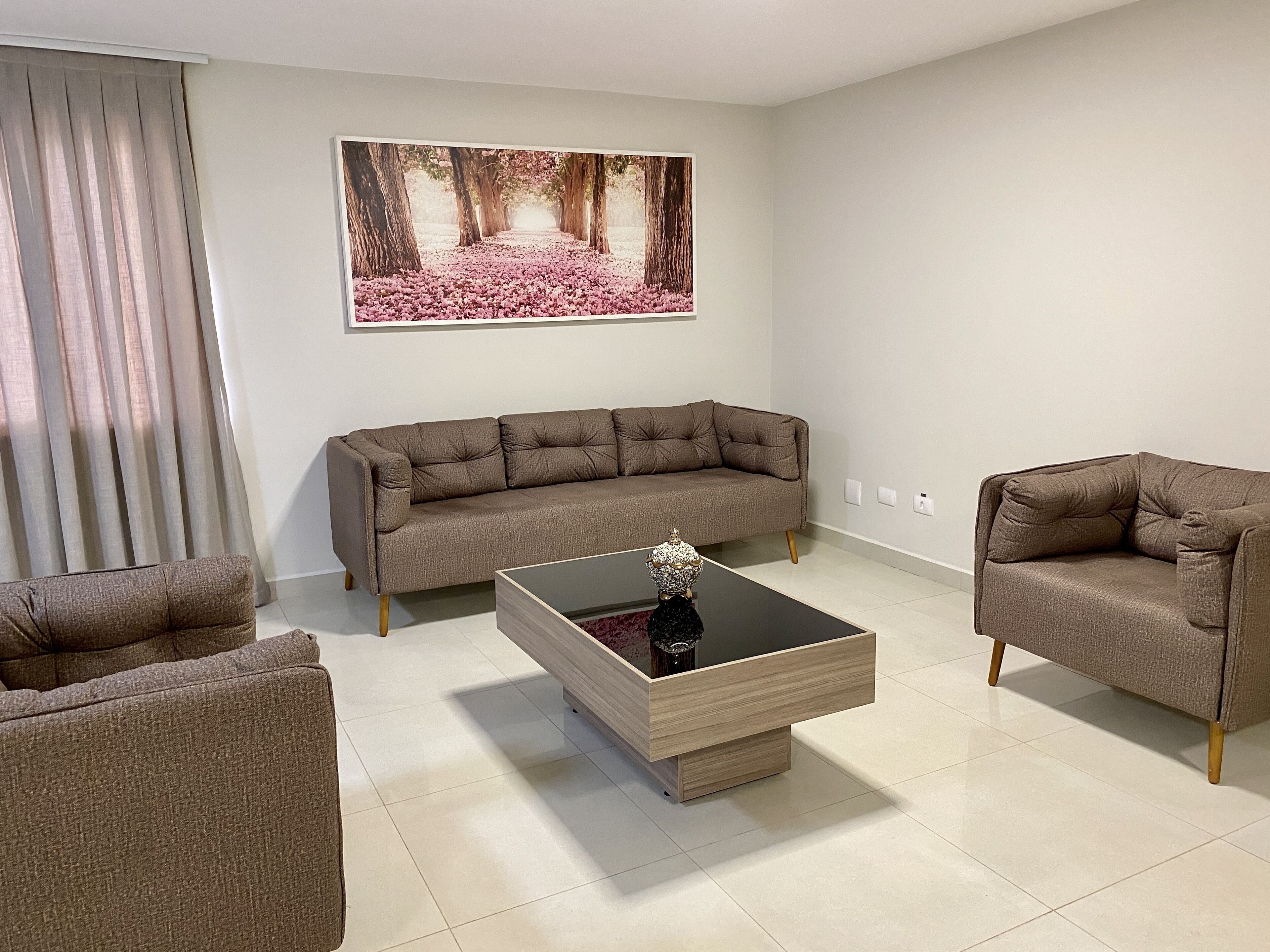superior apartment | living area | 32-inch smart tv with satellite channels, tv