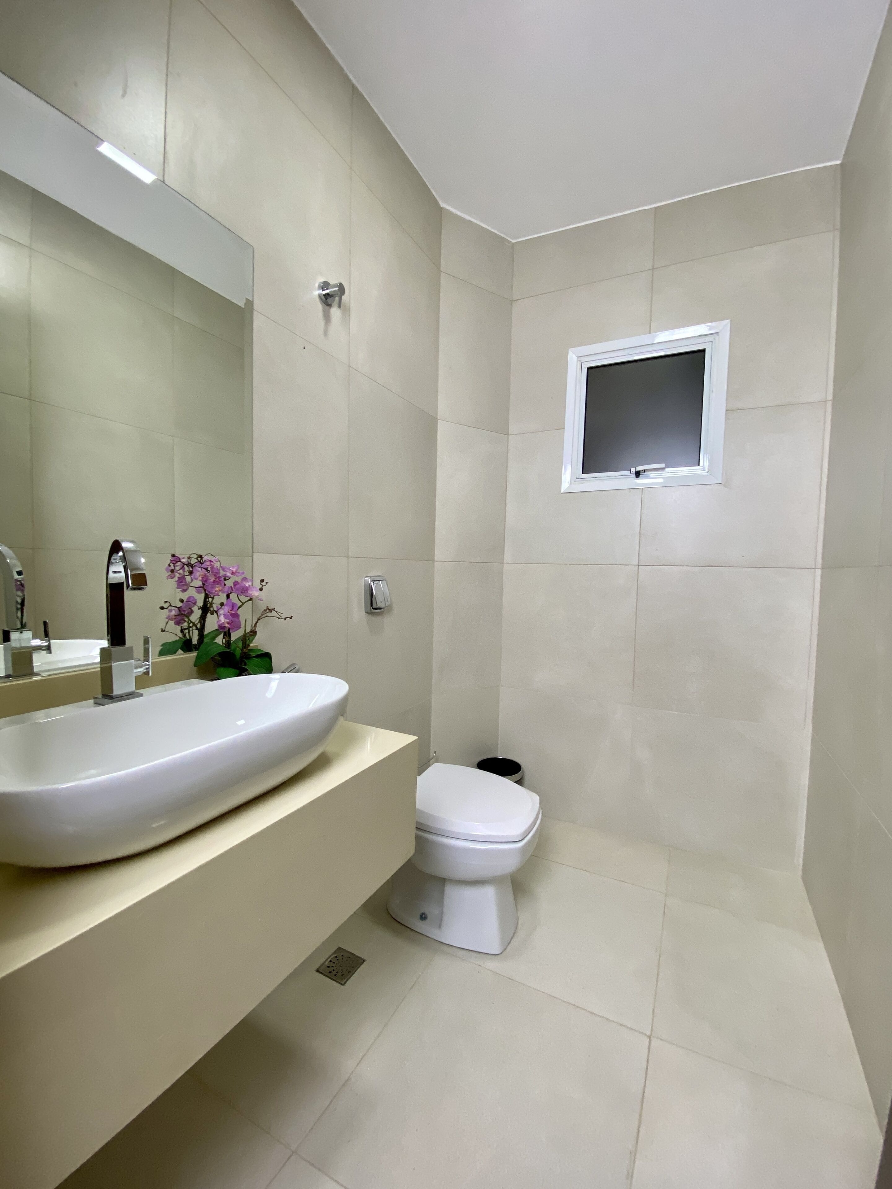 superior apartment | bathroom | shower, hair dryer, towels, toilet paper