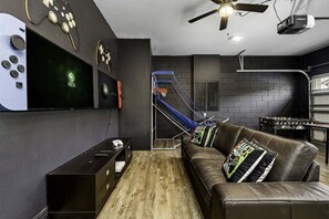 TV, video games, ping pong