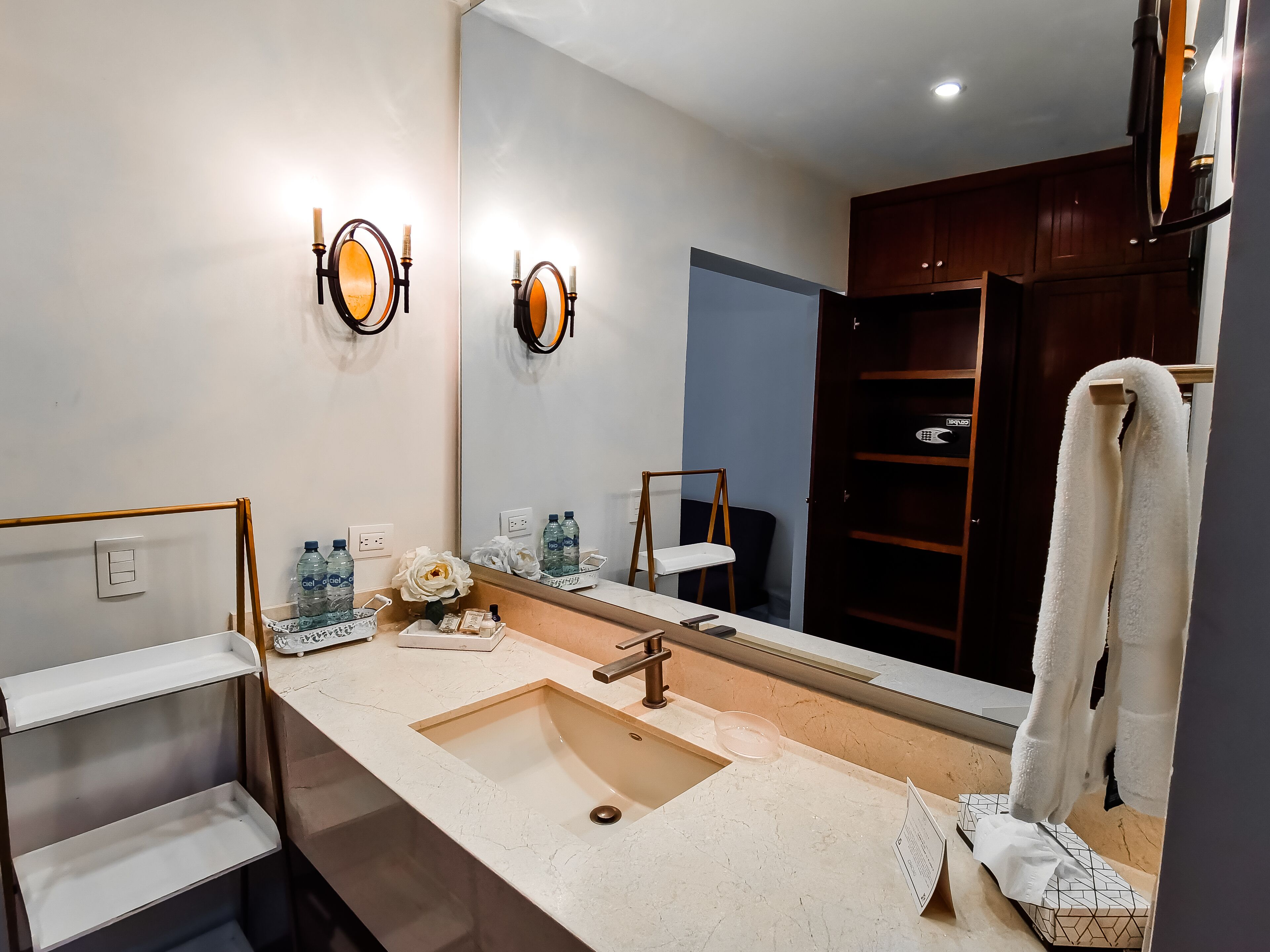 junior suite | 1 bedroom, in-room safe, desk, laptop workspace