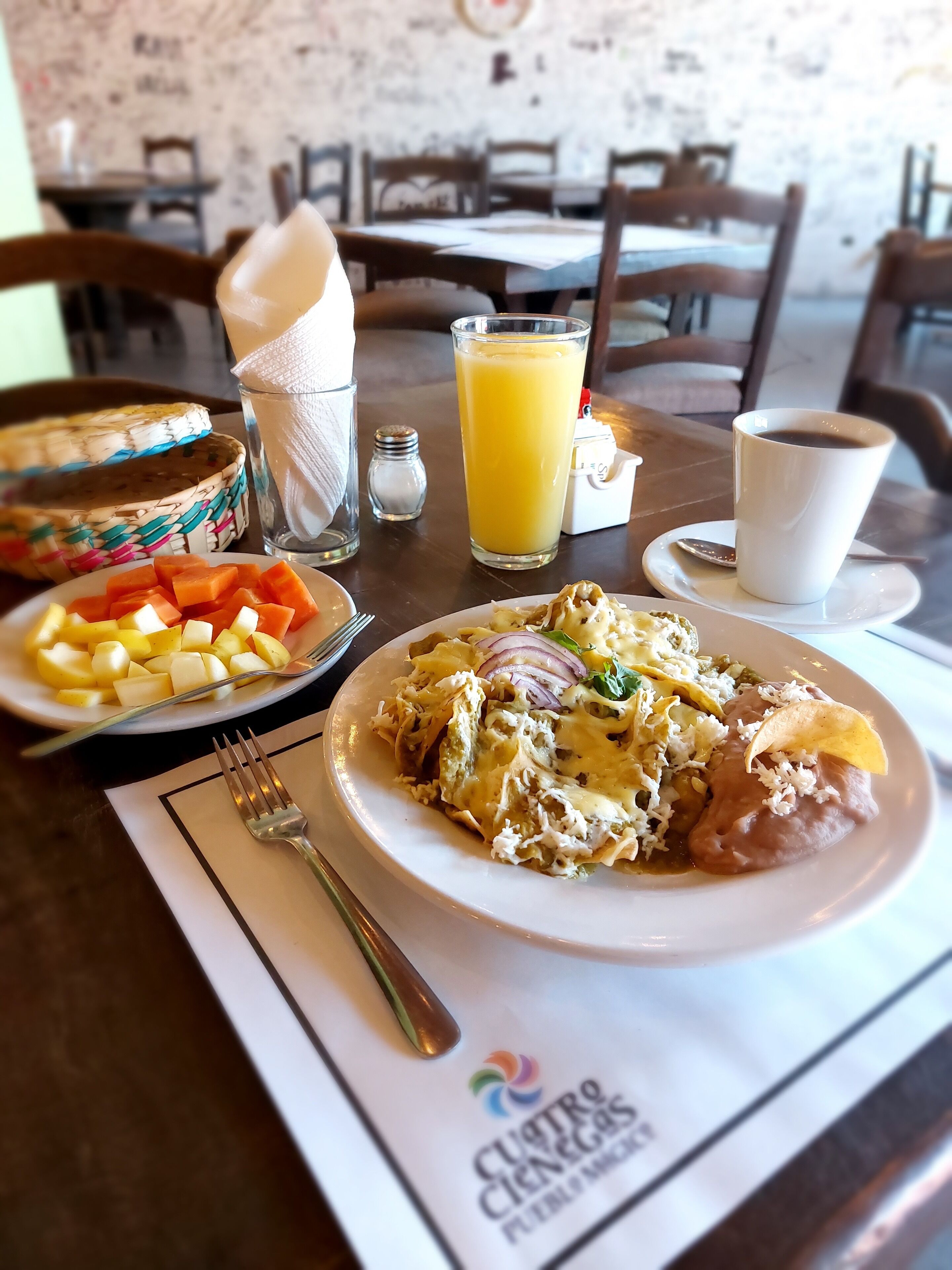 daily buffet breakfast (mxn 220 per person)