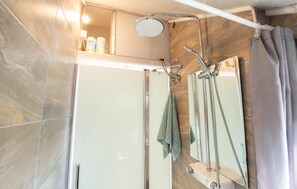 Shower, hair dryer