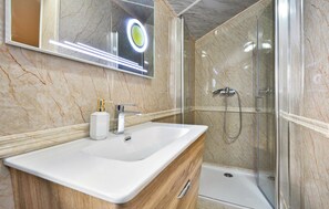 Shower, hair dryer