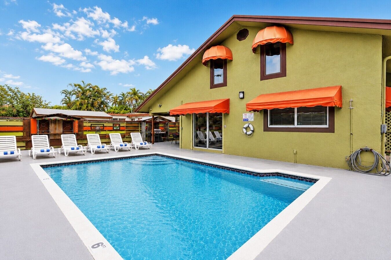 A heated pool