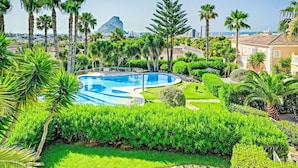 Pool - Nice apartment in villa for 4 people with A/C, WIFI, pool, TV and terrace (Calpe)