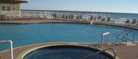 Indoor pool, a heated pool