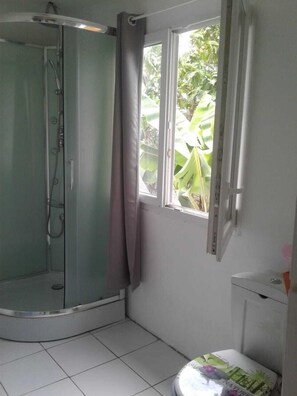 Shower, toilet paper