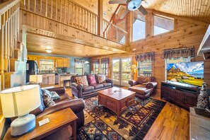 TV, fireplace, DVD player