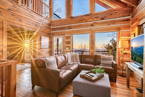 TV, fireplace, video games, foosball