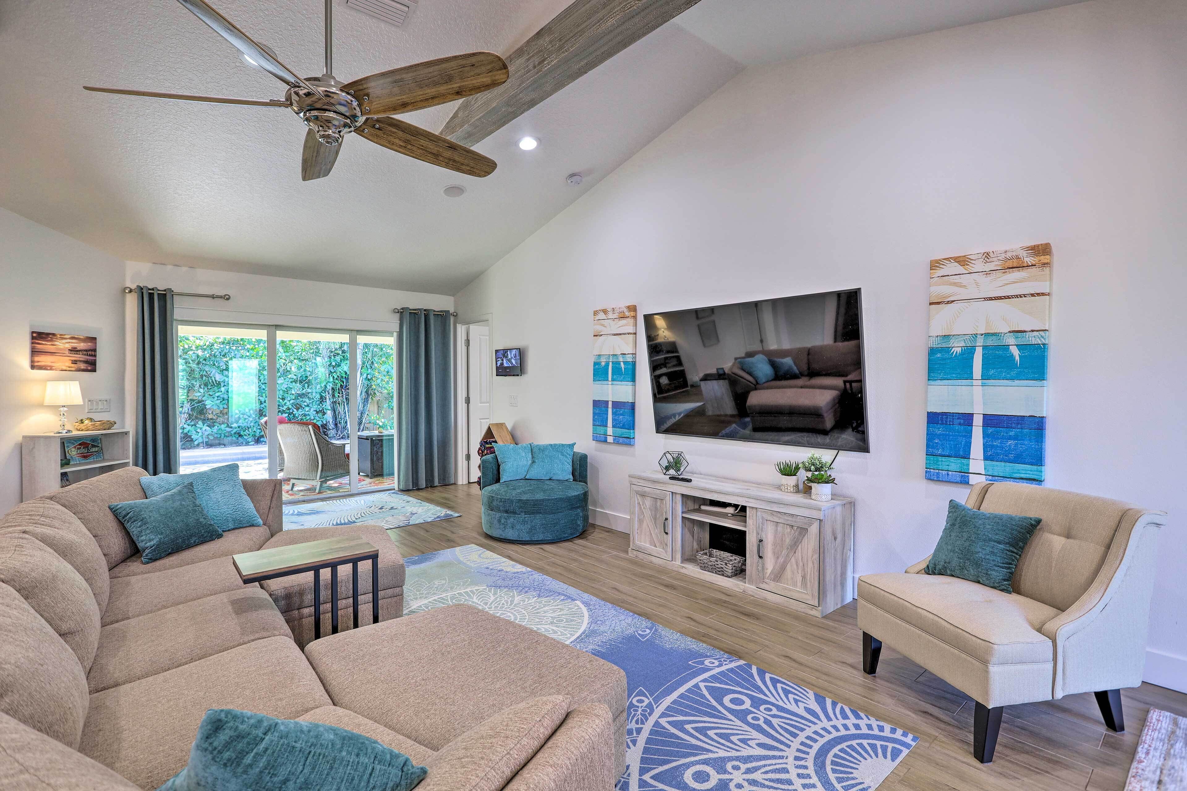 Chic Cocoa Beach Oasis w/ Pool - Steps to Shore!