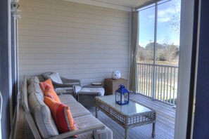 TV, fireplace, DVD player, streaming services - Gorgeous 2 Bedroom 2 Bath Condo with One Free Round of Golf Per Day, Pools, Tennis and More! (Ocean View)