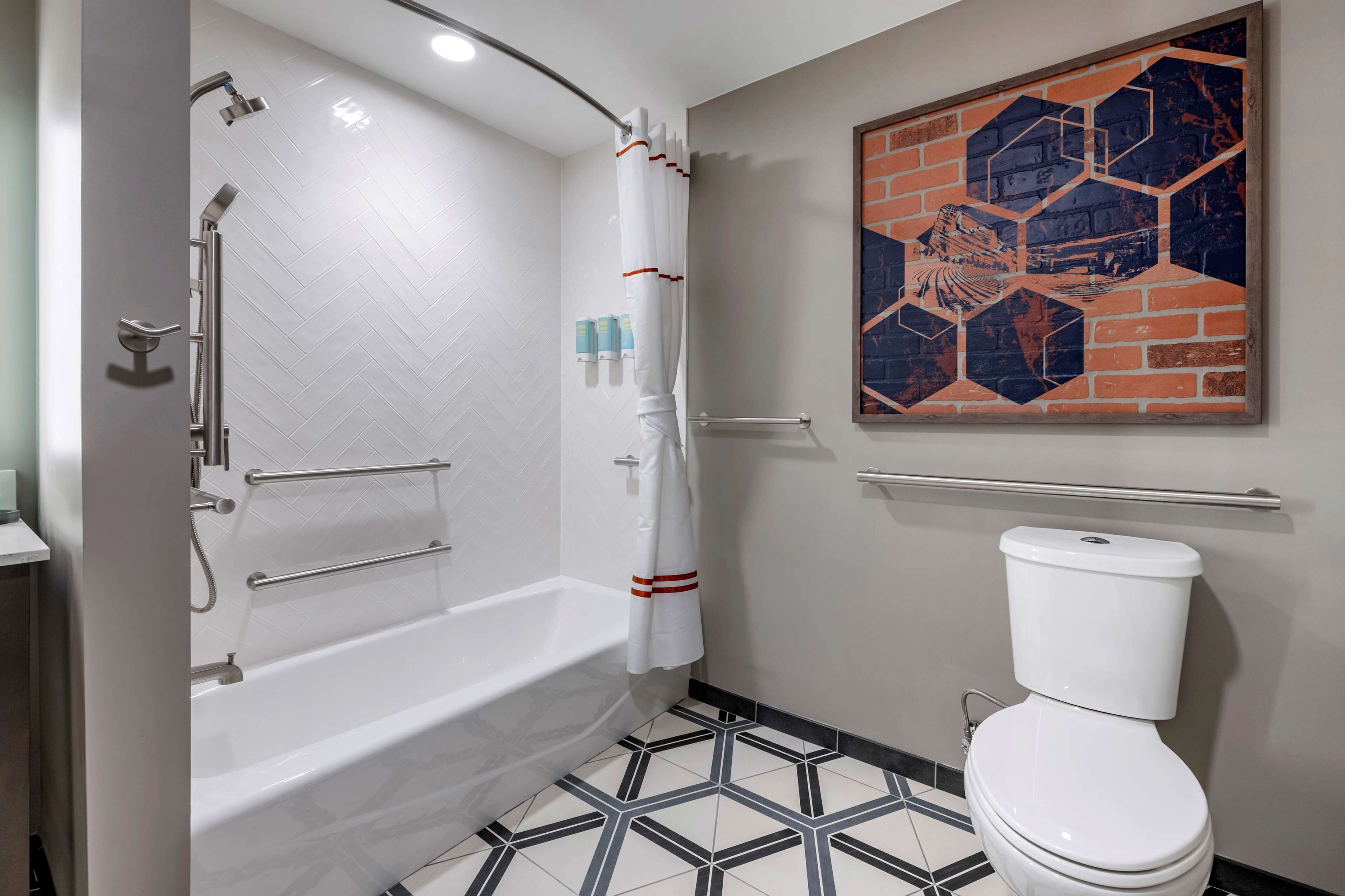 free toiletries, hair dryer, towels