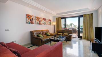 TV, DVD player, stereo