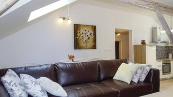 21-inch flat-screen TV with digital channels, TV