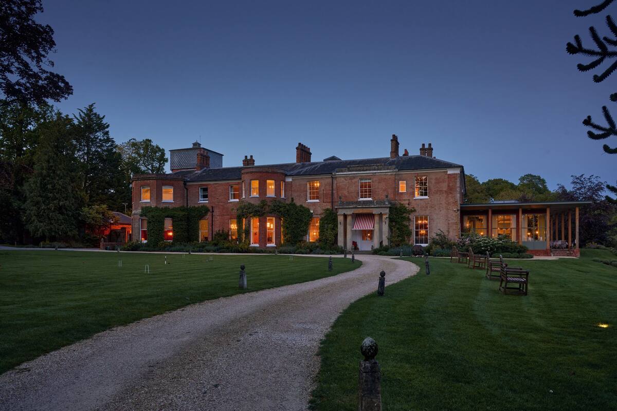 front of property – evening/night